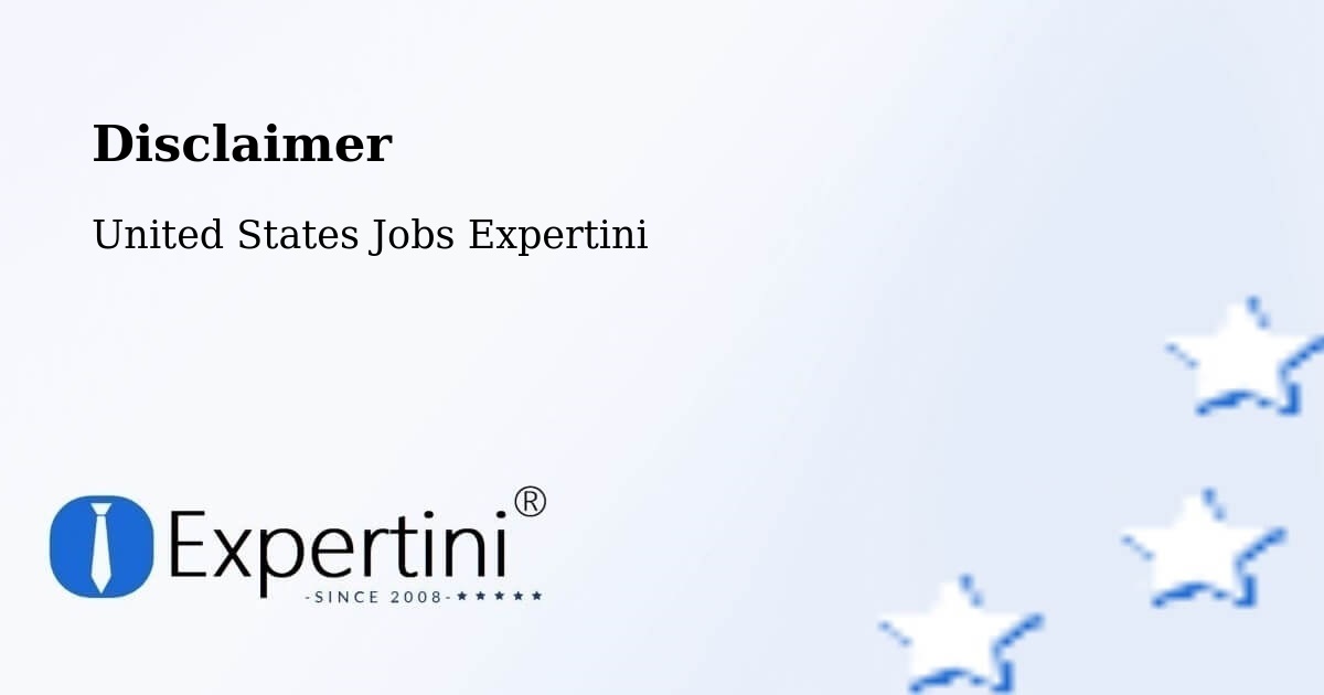 Disclaimer – Hicksville - United States Jobs Expertini